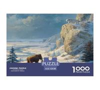 1000 Piece Mammoth Jigsaw Puzzles Great Gift for Adults Challenging Games Home Decoration Ancient Animals Jigsaw Puzzle for Women Men Adult 52x38cm/1000pcs