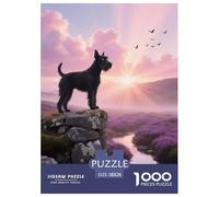 1000 Piece Manchester Terrier Jigsaw Puzzle for Adults - Family Fun, Educational Toys, Dog Flower Sea Puzzles, Decoration Birthday Gifts 38x26cm/1000pcs