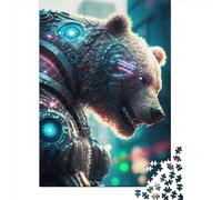 1000 Piece Mechanical Bear Jigsaw Puzzles for Adults Wooden Puzzles for Teenagers Gifts Unique Home Decor And Gifts 1000pcs (75x50cm)