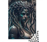 1000 Piece Medusa Square Puzzles for Adults, Wooden Puzzles Toy Wall Decor 1000pcs (75x50cm)