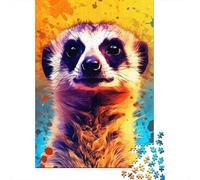1000 Piece Meerkat Color Jigsaw Puzzlesfor Adults Paper Puzzle Jigsaws for Adults For Family Fun & Game Night 1000pcs (38x26cm)