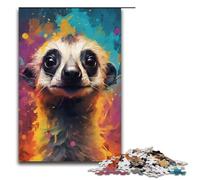 1000 Piece Meerkat Colorful Jigsaw for Kids Wooden Puzzles Home Art Decor 1000 PCS(38x26cm)