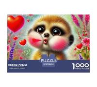 1000 Piece Meerkat Jigsaw Puzzle Fun, Challenging for Adults Home Decoration Educational Game Age 12+ for Adults 38x26cm/1000pcs