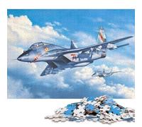 1000 Piece Mig29 UBGT Fulcrum Jigsaw Square Puzzle for Adults & Paper Puzzles Educational Game Challenge Toy 38x26cm/1000pcs