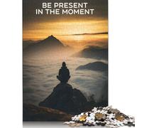 1000 Piece Mindful Living Motivation Square Puzzle for Adults, Wooden Puzzles Puzzle Hands-on Game 1000pcs (75x50cm)