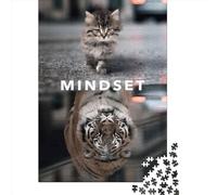 1000 Piece Mindset Motivation Jigsaw Puzzles for Adult Puzzle Jigsaws for Adults Age 14+ 1000pcs (75x50cm)