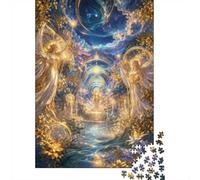 1000 Piece Mini Jigsaw Puzzle for Adults Angel Galaxy Light Gift Idea | 70x50cm Cardboard Puzzle Lovers Mind Relaxation Puzzle Assembly Birthday Gift Home Decor