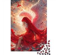 1000 Piece Mini Jigsaw Puzzle For Adults Angel Rose Wings Gift Idea | 38x26cm Cardboard Puzzle Lovers Family Bonding Puzzle Game Birthday Gift Home Decor