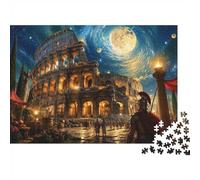 1000 Piece Mini Jigsaw Puzzle For Adults Architecture Moon Night Gift Idea