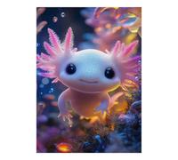 1000 Piece Mini Jigsaw Puzzle For Adults Axolotl Coral Water Gift Idea