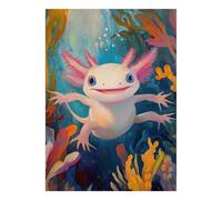 1000 Piece Mini Jigsaw Puzzle For Adults Axolotl Water Sea Gift Idea