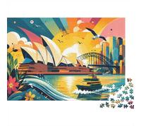 1000 Piece Mini Jigsaw Puzzle For Adults Boat Bridge Flower Gift Idea