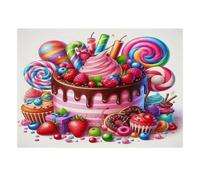 1000 Piece Mini Jigsaw Puzzle For Adults Cake Candy Dessert Gift Idea