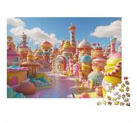 1000 Piece Mini Jigsaw Puzzle For Adults Candy City Fantasy Gift Idea