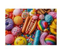 1000 Piece Mini Jigsaw Puzzle for Adults Candy Dessert Snack Gift Idea