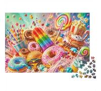 1000 Piece Mini Jigsaw Puzzle for Adults Candy Donut Ice Cream Gift Idea