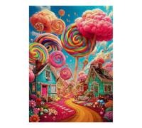 1000 Piece Mini Jigsaw Puzzle for Adults Candy Lollipop House Gift Idea