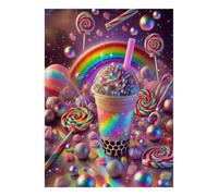 1000 Piece Mini Jigsaw Puzzle For Adults Candy Rainbow Bubble Gift Idea