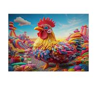 1000 Piece Mini Jigsaw Puzzle For Adults Chicken Candy Landscape Gift Idea