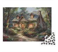 1000 Piece Mini Jigsaw Puzzle For Adults Cottage Garden Flowers Gift Idea