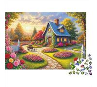 1000 Piece Mini Jigsaw Puzzle For Adults Cottage Garden Gift Idea