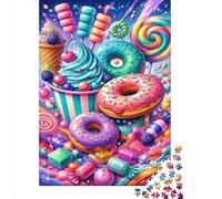 1000 Piece Mini Jigsaw Puzzle For Adults Donut Candy Ice Cream Birthday