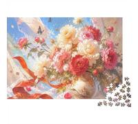 1000 Piece Mini Jigsaw Puzzle For Adults Dove Ring Flower Gift Idea