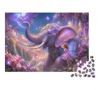 1000 Piece Mini Jigsaw Puzzle For Adults Elephant Butterfly Flower Birthday
