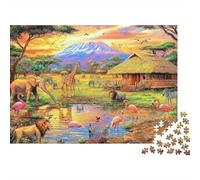1000 Piece Mini Jigsaw Puzzle For Adults Elephant Giraffe Flamingo Gift