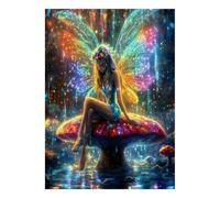 1000 Piece Mini Jigsaw Puzzle For Adults Fairy Mushroom Wings Birthday Gift | 38x26cm Cardboard Puzzle Lovers Mind Relaxation Handmade Puzzle Gathering Gift Living Room Decor