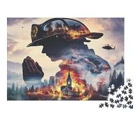 1000 Piece Mini Jigsaw Puzzle For Adults Firefighter Church Forest Gift