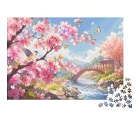 1000 Piece Mini Jigsaw Puzzle For Adults Flower Bird Bridge Birthday Gift