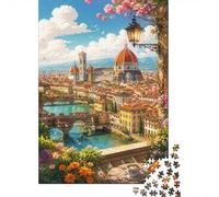 1000 Piece Mini Jigsaw Puzzle For Adults Flower Bridge River Gift Idea