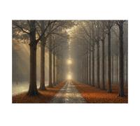 1000 Piece Mini Jigsaw Puzzle For Adults Forest Path Trees Gift Idea | 70x50cm Cardboard Puzzle Lovers Family Bonding Puzzle Assembly Birthday Gift Home Decor