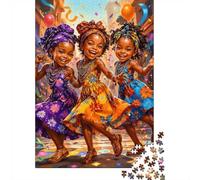 1000 Piece Mini Jigsaw Puzzle For Adults Girls Dance Festival Gift Idea | 52x38cm Cardboard Puzzle Lovers Family Bonding Puzzle Assembly Birthday Gift Home Decor