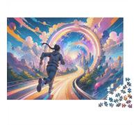 1000 Piece Mini Jigsaw Puzzle For Adults Road Portal City Gift Idea | 38x26cm Cardboard Puzzle Lovers Mind Relaxation Handmade Puzzle Gathering Gift Living Room Decor