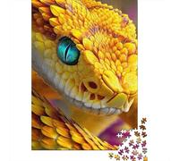 1000 Piece Mini Jigsaw Puzzle For Adults Snake Scale Eye Birthday Gift | 52x38cm Cardboard Puzzle Lovers Anxiety Relief Handmade Puzzle Friend Gift Living Room Decor