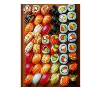 1000 Piece Mini Jigsaw Puzzle For Adults Sushi Rice Fish Gift Idea | 70x50cm Cardboard Puzzle Lovers Mind Relaxation Handmade Puzzle Birthday Gift Home Decor