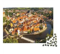 1000 Piece Mini Jigsaw Puzzle For Adults Town River Architecture Gift Idea