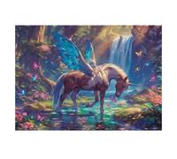 1000 Piece Mini Jigsaw Puzzle For Adults Unicorn Butterfly Forest Birthday | 70x50cm Cardboard Puzzle Lovers Mind Relaxation Puzzle Game Gathering Gift Living Room Decor
