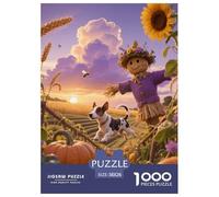 1000 Piece Miniature Bull Terrier Jigsaw Puzzle for Adults - Family Fun, Educational Toys, Dog Farm Jigsaws, Decoration Unique Gift 38x26cm/1000pcs