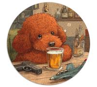 1000 Piece Miniature Poodle Game Puzzle Great Gift for Adults Challenging Games Home Decoration Brainteasing Cute Pet Dog Jigsaw Puzzle for Adults And Kids 1000pcs (67.5x67.5cm)