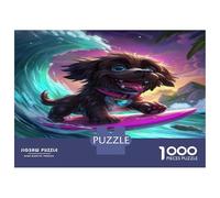 1000 Piece Miniature Poodle Jigsaw Puzzles for Adults Gifts Fun Challenging Home Decoration Cute Pet Dog Brainteasing Jigsaw Puzzle for Adults And Kids 38x26cm/1000pcs