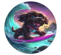 1000 Piece Miniature Poodle Jigsaw Puzzles Great Gift for Adults Fun Challenging Home Decoration Brainteasing Cute Pet Dog Jigsaw Puzzle for Adults 1000pcs (67.5x67.5cm)