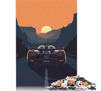 1000 Piece Minimal Koenigsegg One Square Puzzles for Adults & Wooden Puzzles Educational Game 1000pcs (75x50cm)
