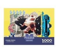 1000 Piece MONEY DRUGS WOMEN Creative Square Jigsaw Puzzles for Adults And Wooden Puzzles Toy Intellectual Game 1000pcs (75x50cm)
