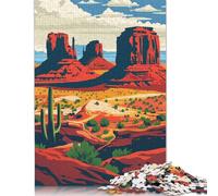 1000 Piece Monument Valley Landscape Jigsaw Puzzle for Adult Teenagers Wooden Puzzles for Adults Family Activity Jigsaw Puzzles 1000pcs (75x50cm)