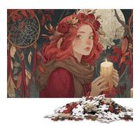 1000 Piece Moonlit Dreamer Jigsaw Square Puzzle for Adults & Wooden Puzzles Educational Game Challenge Toy 1000pcs (75x50cm)