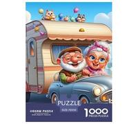 1000 Piece Motorhome Game Puzzle Great Gift for Adults Challenging Games Home Decoration Brainteasing Psychedelic Journey Jigsaw Puzzle for Adults And Kids 70x50cm/1000pcs