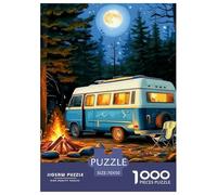 1000 Piece Motorhome Jigsaw Puzzles Great Gift for Adults Fun Challenging Home Decoration Brainteasing Psychedelic Journey Jigsaw Puzzle for Adults 70x50cm/1000pcs